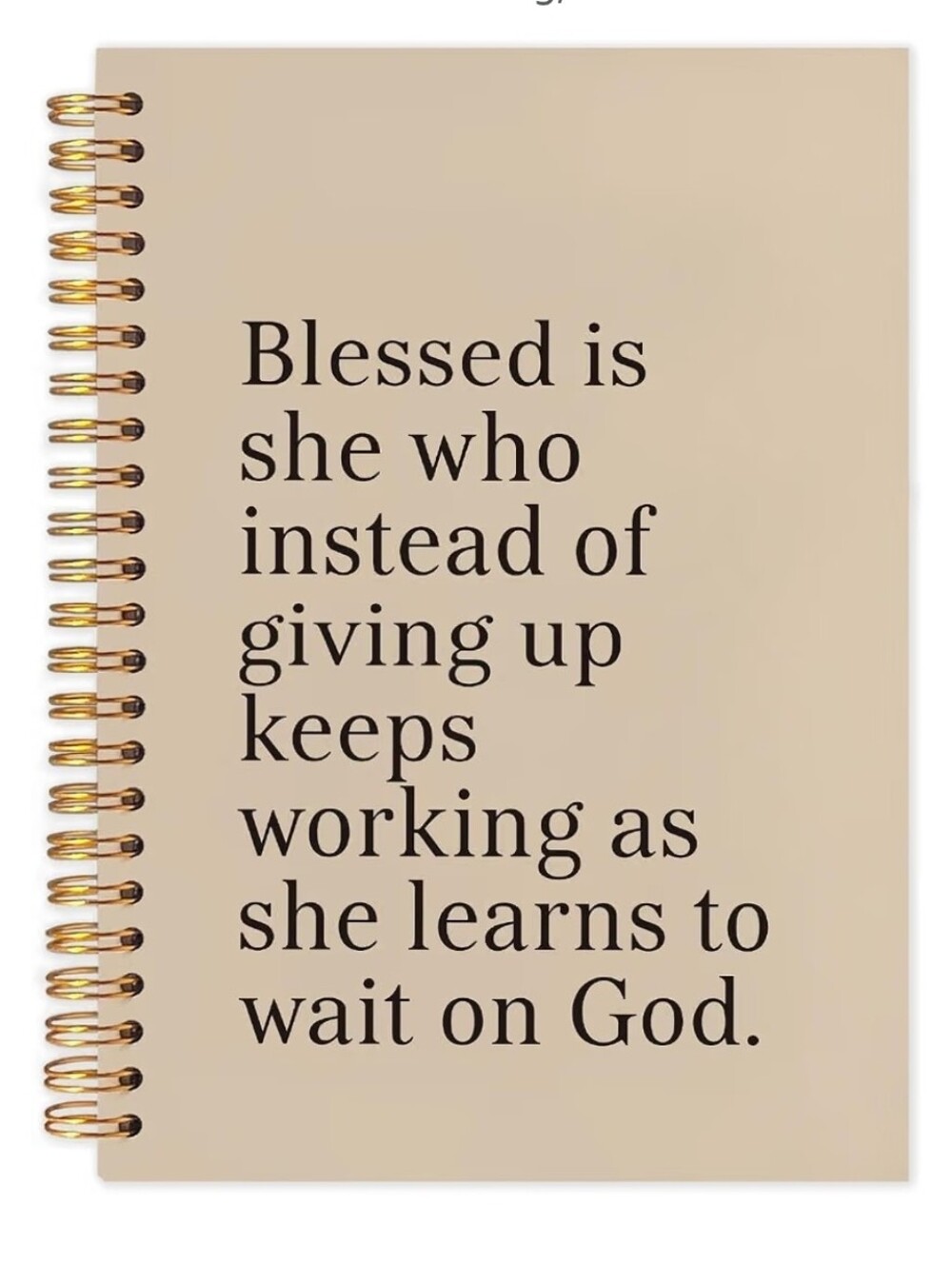 Inspirational Christian Spiral Journal Notebook 5.5x8.3in, Religious Prayer Jour
